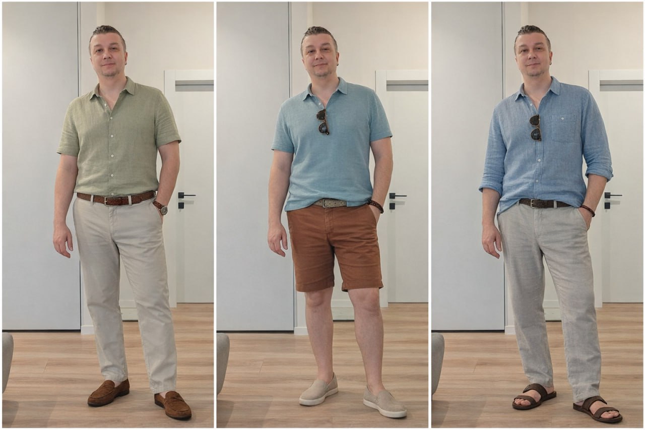 Smart casual — 3 образа на одной внешности