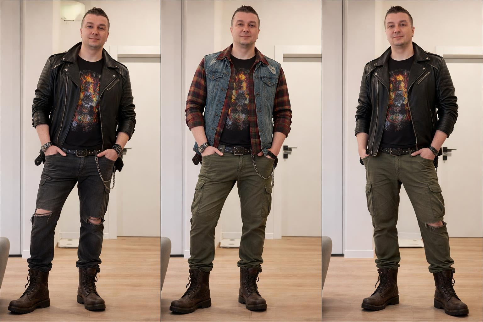 Панк-рок — 3 образа на одной внешности